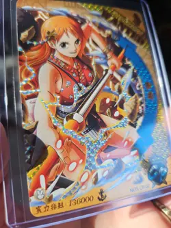 Nami CP NO5 CP-02 One Piece Anime Card Holo Foil Rare Pull - Image 4