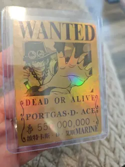 Portgas D Ace Marine One Piece Wanted Dead or Alive Card GD-28 - Image 4