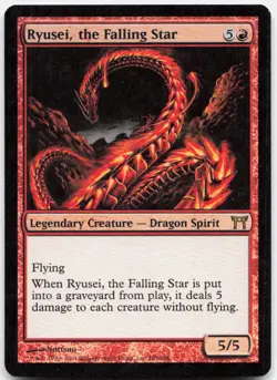 Ryusei, the Falling Star *Foil* CHK 185 NM-LP - Image 1