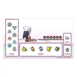 Pokemon Board Game Mat Pixelated #7 Playmat Games Mousepad Play Mat of TCG CCG - Image 1