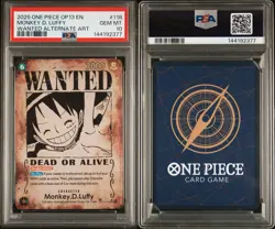 2025 ONE PIECE CARRYING ON HIS WILL WANTED ALT ART #118 MONKEY D. LUFFY PSA 10 - Image 3