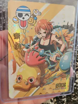 One Piece NAMI Foil Holo RARE OP-WA201-SER-03 Gold Full Art SECRET RARE - Image 4