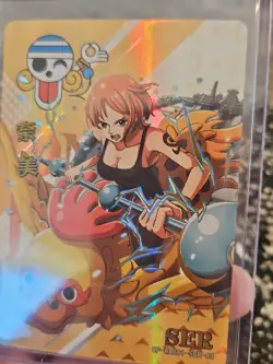 One Piece NAMI Foil Holo RARE OP-WA201-SER-03 Gold Full Art SECRET RARE - Image 5