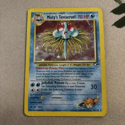 Misty's Tentacruel 10/132 Gym Heroes (2000) Vintage WOTC Pokemon Card DMG - Image 1