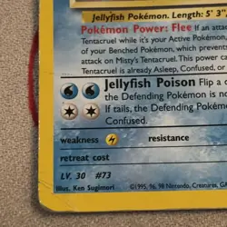 Misty's Tentacruel 10/132 Gym Heroes (2000) Vintage WOTC Pokemon Card DMG - Image 4