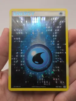 Pokemon Card - Water Energy Emerald 103/106 Holo Rare - Image 1