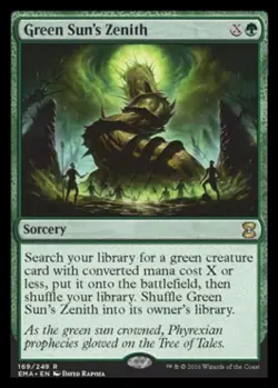 Green Sun's Zenith - Damaged / Poor MTG Eternal Masters - Image 1