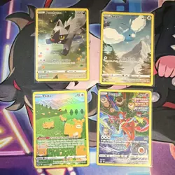 Pokemon TCG Fusion Strike 4-Card Lot Poochyena Swablu Ditto Deoxys Holo (2021) - Image 1