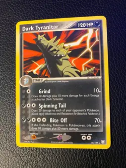 NON-Holo Dark Tyranitar 19/109 2004 Pokemon Card - Image 1