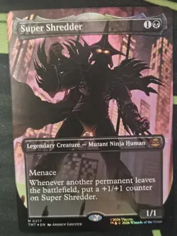*FOIL* Super Shredder (Borderless) - TMNT (TMT) 217 NM M MTG - Image 1