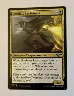 Ruthless Lawbringer [OTJ - 229] Outlaws of Thunder Junction MTG Magic - Image 1