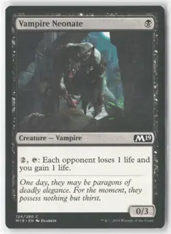 Vampire Neonate 124 Common Core Set 2019 Magic: The Gathering Near Mint - Image 1
