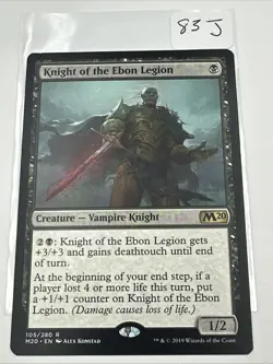 Knight of the Ebon Legion #105 (NM) Core Set 2020 M20 Magic MTG - Image 2