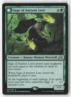 Sage of Ancient Lore 225 Shadows over Innistrad Magic: The Gathering Foil NM - Image 1