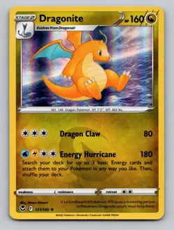 Dragonite 131/195 Holo Rare Silver Tempest Pokemon Holo NM - Image 1