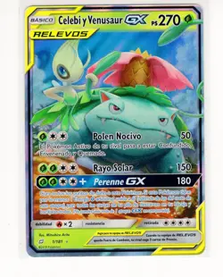 ~ESP~ SPANISH Celebi & Venusaur Team Up 1/181 Pokemon Card (Z1) - Image 1