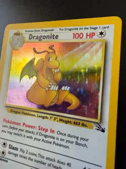 1999 POKEMON Dragonite Fossil 4/62 Holo - Image 2