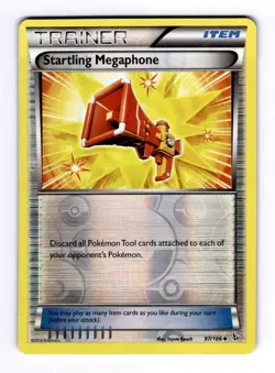 Startling Megaphone XY - Flashfire #97 (2014) Uncommon Reverse Holo NM Pokemon - Image 1