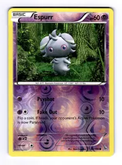 Espurr XY - Flashfire #42 (2014) Common Reverse Holo LP Pokemon - Image 1