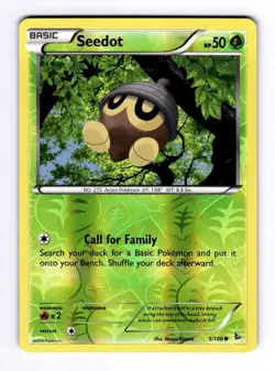 Seedot XY - Flashfire #5 (2014) Common Reverse Holo NM Pokemon - Image 1