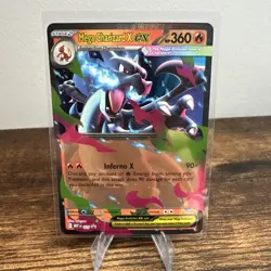 Pokemon Mega Charizard X ex 029 Mega Evolution Holo Black Star Promo Near Mint - Image 1