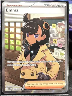 Emma Full Art Ultra Rare Foil 107/086 CR English Pokemon TCG Nintendo - Image 1