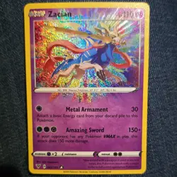 The Pokemon Company Zacian Vivid Voltage Amazing Rare Holo 082/185 110 HP - Image 1