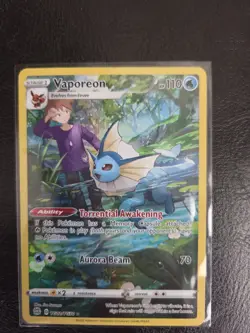 Pokemon TCG Vaporeon Sword & Shield: Brilliant Stars Tg02/Tg30 Holo Secret Rare - Image 1