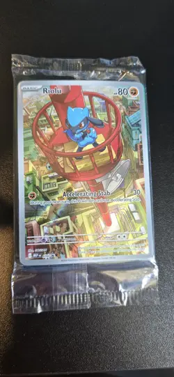 Pokemon Riolu 010 Black Star Promo Sealed Mega Evolutions Full Art - (Sealed) - Image 1