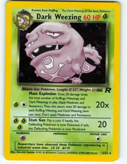 Dark Weezing - Holo - 14/82 Team Rocket - WOTC - Pokemon TCG - 2000 - Image 1