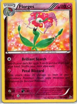 Pokemon TCG Florges 66/106 Flashfire Rev Holo LP - Image 1