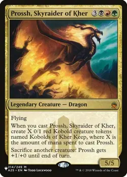 2x Prossh, Skyraider of Kher The List LP MTG - Image 1