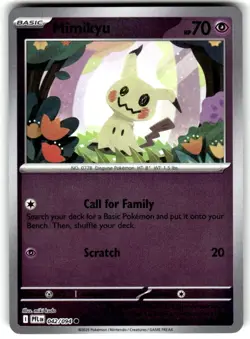 Mimikyu Reverse Holo Common Phantasmal Flames 042/094 Near Mint - Image 1