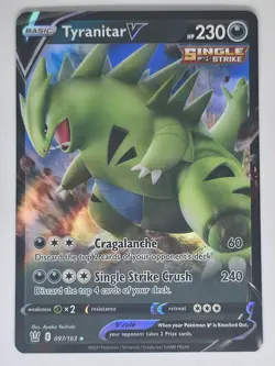 Tyranitar V 097/163 V Rare Pokemon Battle Styles - Image 1