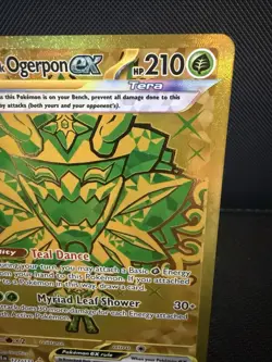 Pokemon TCG Teal Mask Ogerpon EX 177/131 Gold Prismatic Evolutions Hyper Rare NM - Image 2
