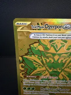 Pokemon TCG Teal Mask Ogerpon EX 177/131 Gold Prismatic Evolutions Hyper Rare NM - Image 5