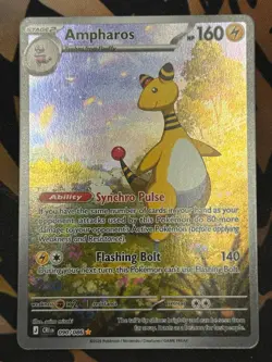 Ampharos 090/086 Mega Evolutions - Chaos Rising Pokemon TCG (Variant B) - Image 1