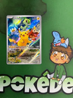 Pikachu SVP 027 - Scarlet & Violet Black Star Promo NM - Pokemon TCG Variant A - Image 1