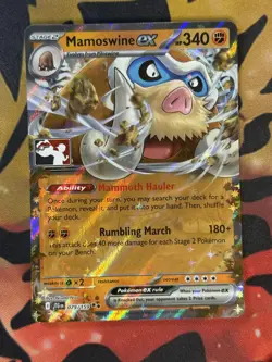 Pokemon TCG Mamoswine EX 079/159 Prize Pack Stamp Holo Double Rare NM - Image 1