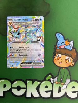 Vaporeon ex 023/131 - Prismatic Evolutions Play! Pokemon Prize Pack Series 7 - Image 1