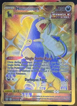 Pokemon Houndoom (Secret) 179/163 SWSH05: Battle Styles Secret Rare NM - Image 1