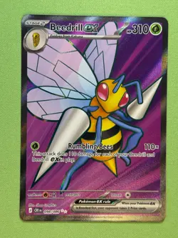 Beedrill ex 098/086 Mega Evolutions - Chaos Rising Pokemon TCG - Image 1