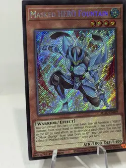 Yu-Gi-Oh! Masked HERO Fountain BLGG-EN029 Secret Rare Foil 1st Ed English - Image 3