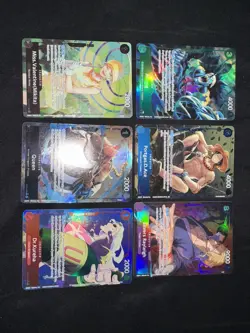 6 Card One Piece TCG Lot, Alt Arts/SECs/Leader, All NM - Image 1
