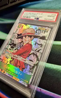 MONKEY D. LUFFY MANGA 2025 ONE PIECE JAPANESE ALTERNATE ART OP13-118 PSA 10 ✅ - Image 3