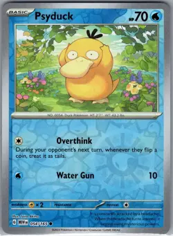 Psyduck 054/165 Reverse Holo SV: Scarlet & Violet 151 - Pokemon Card - NM - Image 1