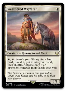 Weathered Wayfarer #183 (NM) Lord of the Rings LTC Magic MTG - Image 1