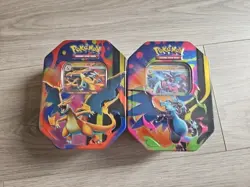 Charizard X & Y EX Tins - Set Of 2 - Pokemon TCG - Brand New And Originial Seal - Image 1
