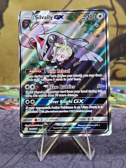 Pokemon TCG Silvally GX 227/236 Cosmic Eclipse Ultra Rare Holo Card NM- - Image 1
