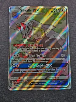Pokemon TCG Silvally GX 227/236 Cosmic Eclipse Ultra Rare Holo Card NM- - Image 2